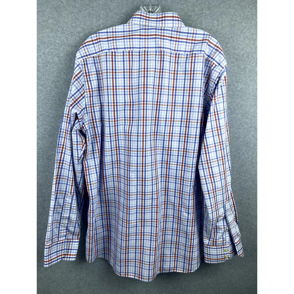 Banana Republic Shirt Mens XL Plaid Button Up Long Sleeve Preppy Business Casual